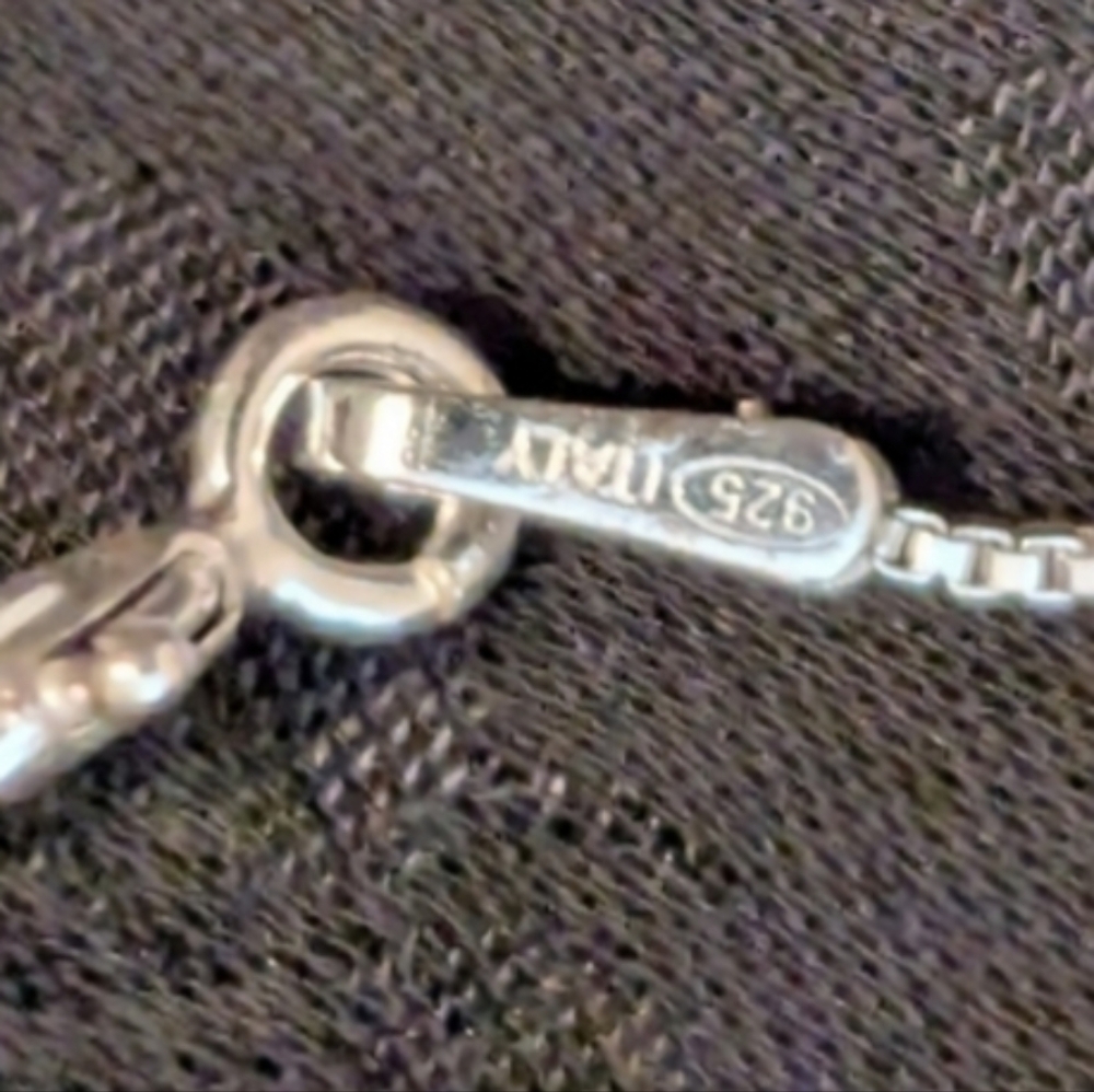 Delicate 925 Solid Sterling Silver And Topaz Butt… - image 7